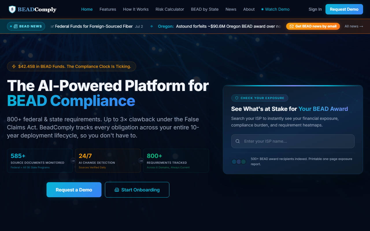 beadcomply.com — live product built by Kyalar